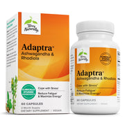 Terry Naturally Adaptra bottle on counter for daily adrenal support