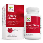 Terry Naturally Artery Strong bottle front for vascular support.