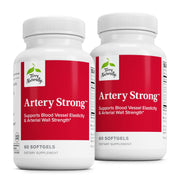 Terry Naturally Artery Strong bottle shows cardio-support softgels for daily use.