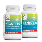 Terry Naturally BosMed 500 softgels pack2 on white surface, ideal for daily lung support.