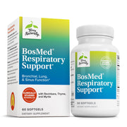 Terry Naturally BosMed respiratory support bottle with softgels for daily lung wellness.