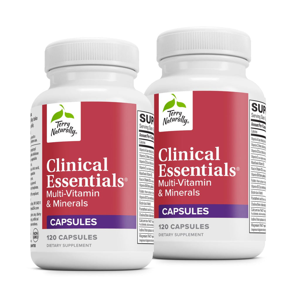 Terry Naturally Clinical Essentials bottle front for bone and immune support.