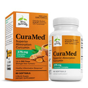 Terry Naturally CuraMed 375mg bottle front view, designed for brain and immune support