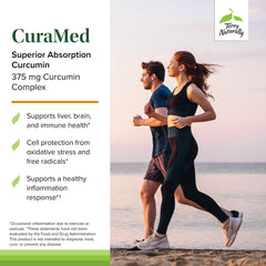 CuraMed label back showing dosage directions and ingredients