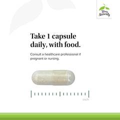Close-up of FloraSure capsules ready to take.