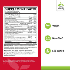 Terry Naturally Healthy Feet & Nerves capsules close-up for nerve health support.