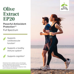 Terry Naturally olive leaf extract bottle label highlighting natural immune support