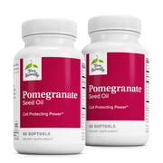 Terry Naturally Pomegranate Seed Oil softgel bottle highlighting heart health support.
