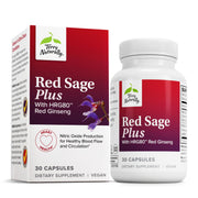 Terry Naturally Red Sage Plus bottle with clear label for daily circulation support.