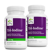 Terry Naturally Tri-Iodine bottle front with capsules for hormone balance support