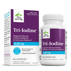 Terry Naturally Tri-Iodine bottle for daily thyroid support.