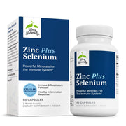 Terry Naturally Zinc Plus Selenium bottle shown for easy daily immune and cell support.
