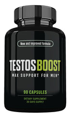 TESTOS BOOST Advanced Formula bottle for daily energy and performance support