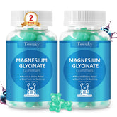Tewuky magnesium glycinate gummies blueberry flavor bottle for relaxing moments