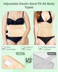 Texpot castor oil pack wrap chest right shows adjustable straps for stability.