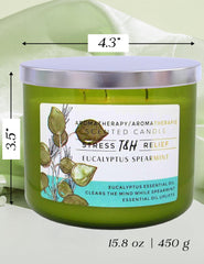 T&H Three cotton wicks deliver consistent burn and even fragrance release.