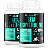 Thalacy 1200mg Beta Ecdysterone bottle highlighting high-purity formula for lean muscle