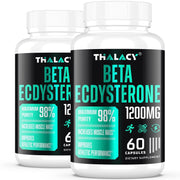 Thalacy 1200mg Beta Ecdysterone bottle highlighting high-purity formula for lean muscle