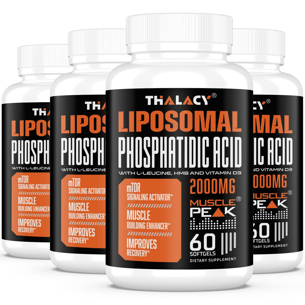 Thalacy 2000mg Liposomal PA bottle front view for potential muscle support.