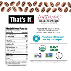That's it energy bar open wrap showing grab-and-go convenience