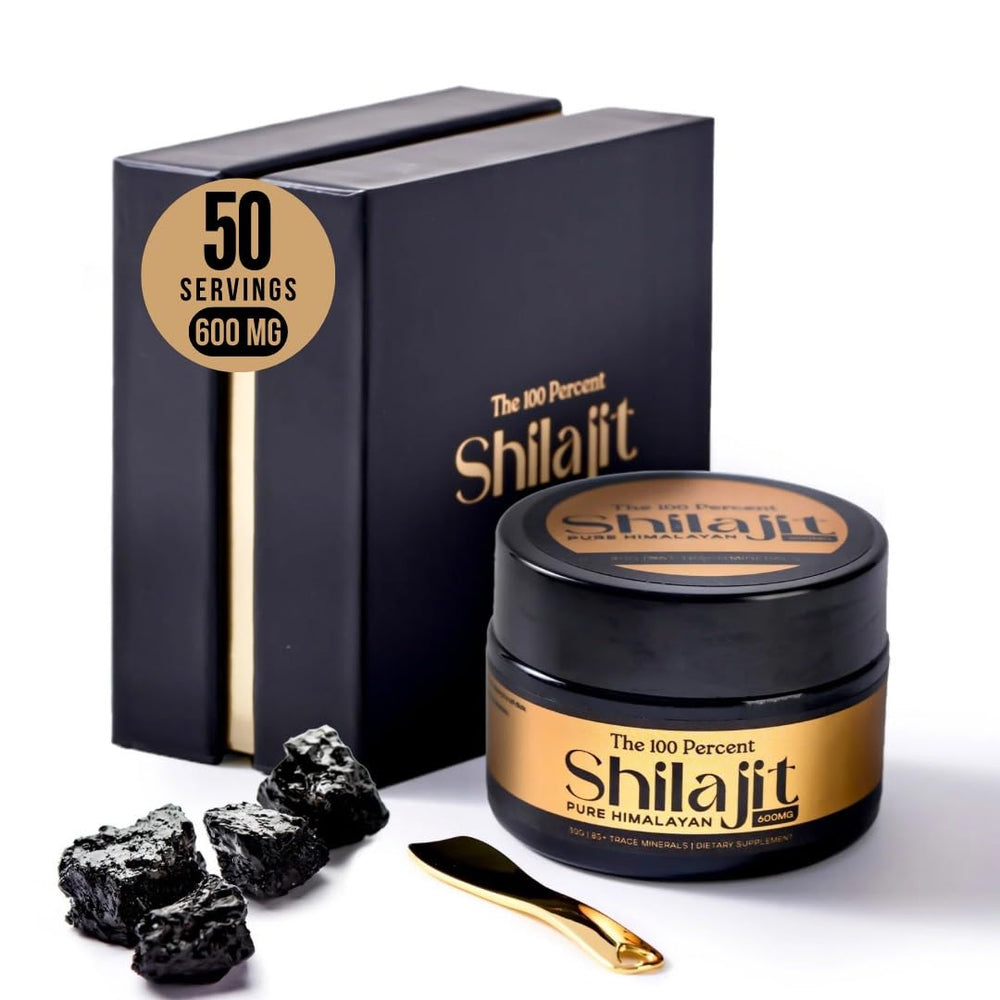 The 100 Percent Himalayan Shilajit resin 30g shown for daily energy support.