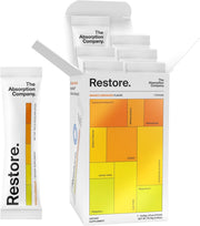The Absorption Company electrolyte powder packet ready to mix for refreshing hydration.
