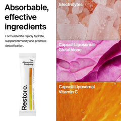 The Absorption Company mango lemonade stick provides portable hydration on workouts.