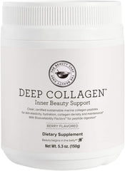 The Beauty Chef Deep Marine Collagen bottle highlighting berry flavor and skin hydration