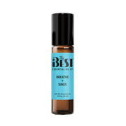 The Best Essential Oil Co Breathe + Sinus Roll-On bottle for quick, natural breathing support