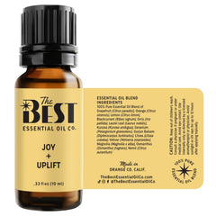 The Best Joy + Uplift diffuser releasing a citrus-floral aroma.