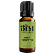The Best Essential Oil Co Lemon Eucalyptus bottle close-up showing pure aroma