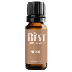 The Best Essential Oil Co Neroli bottle ready for diffuser aromatherapy and mood lift