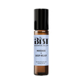 The Best Essential Oil Co roll-on bottle close-up for easy on-the-go relief.