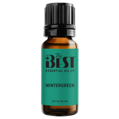 The Best Essential Oil Co wintergreen bottle for diffuser use, providing a refreshing, calming scent