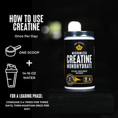Close-up of The Fittest Ever creatine dissolving in water for easy mixing