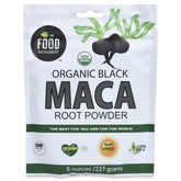 The Food Movement Co. Black Maca powder bottle supports daily energy and balance.