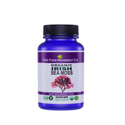 The Food Movement Co Irish Sea Moss bottle with vegan capsules for digestive balance.