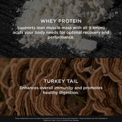 Organic Turkey Tail mushroom powder from The Genius Brand for immune and gut support
