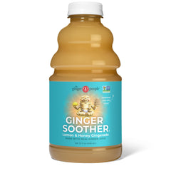 The Ginger People Gingerade with lemon slices highlights bright citrus flavor.