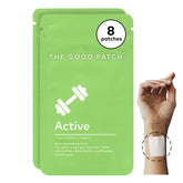 The Good Patch Active Patch packaging showing two pouches for easy energy support.