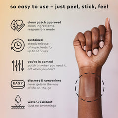 The Good Patch Be Calm Patch provides sustained release throughout day