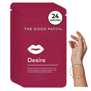 The Good Patch Desire patch on skin for discreet mood support