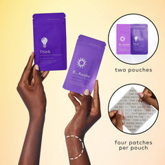 The Good Patch B12 Awake patch on the skin delivering steady daytime energy.
