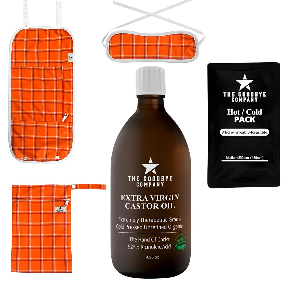 The Goodbye Company large wrap for abdomen and back, enhancing oil absorption and comfort