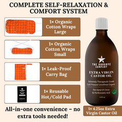 The Goodbye Company small wrap for neck and limbs, offering targeted relief and easy wear