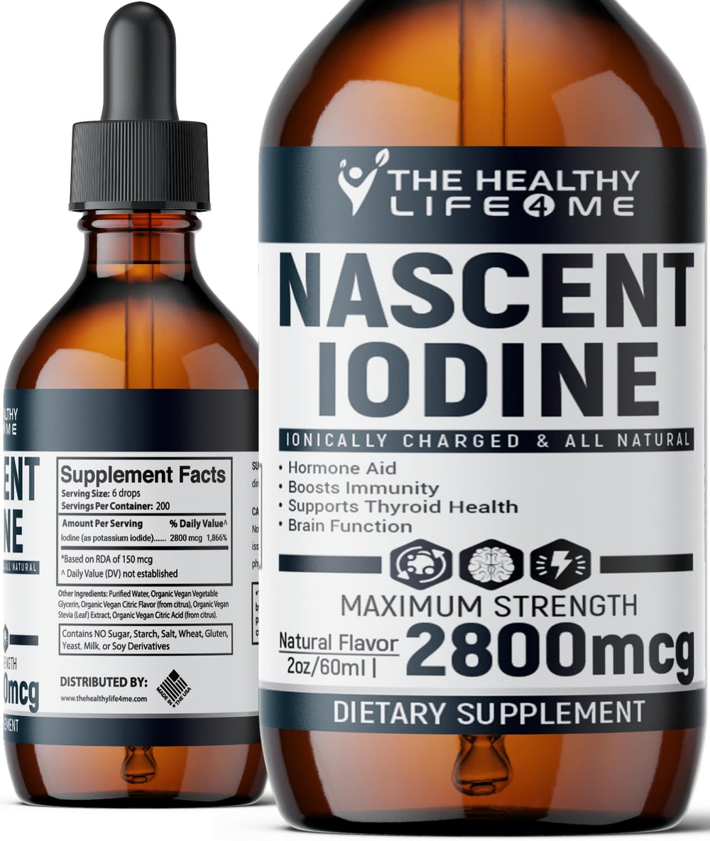 The Healthy Life 4 Me Nascent Iodine bottle for daily mineral support