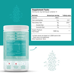 The Holly Tree psyllium powder scoop helps measure fiber for easy daily use.