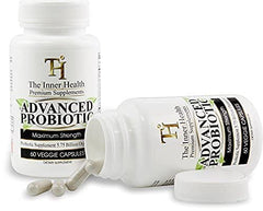 The Inner Health Advanced Probiotics packaging box with product info