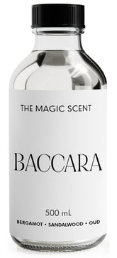 The Magic Scent Baccara diffuser oil bottle for a refined, long-lasting fragrance in any room