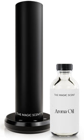 The Magic Scent bluetooth tower diffuser front view, quiet performance for home or office